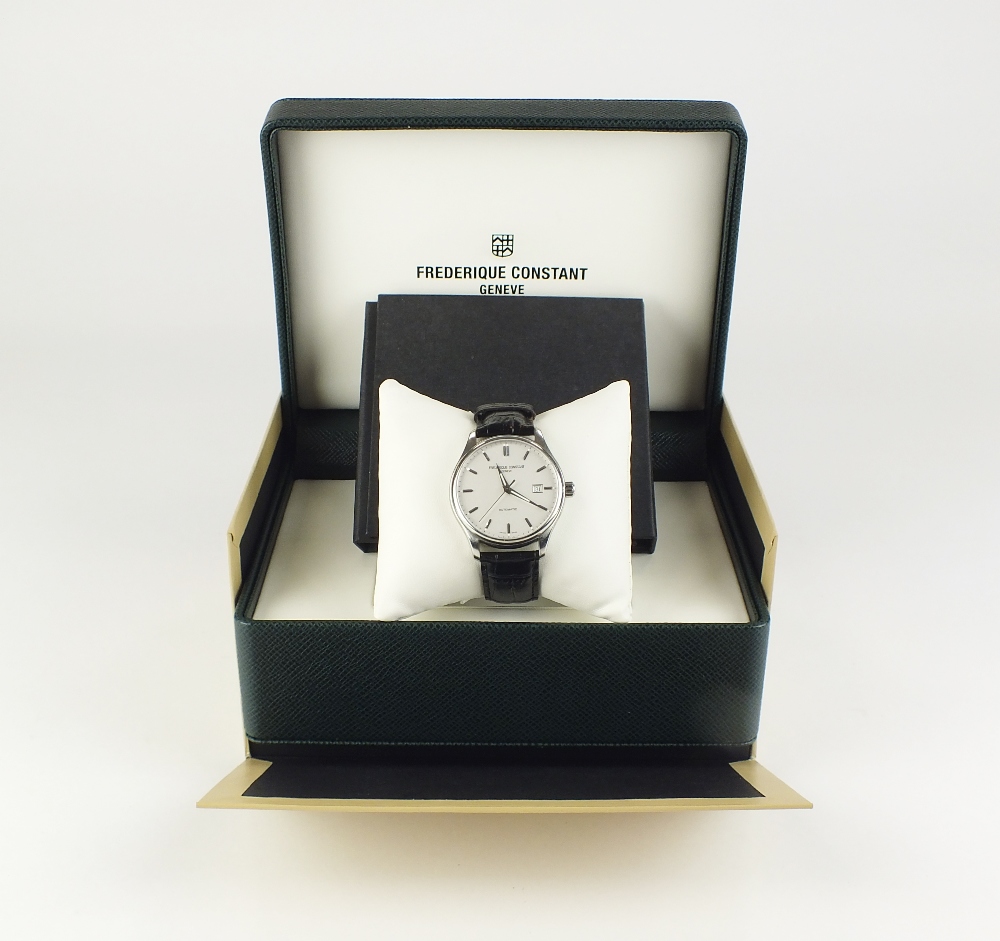 A Gentleman's stainless steel Frederique Constant Geneve Automatic wristwatch,