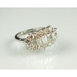 A diamond dress ring,