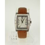 A Gentleman's stainless steel Piaget automatic wristwatch,