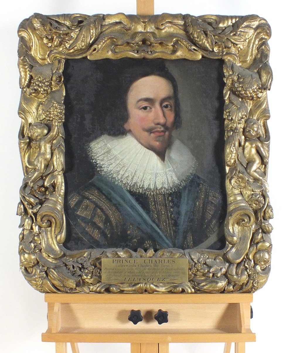 After Daniel Mytens (1590-1647), Portrait of Prince Charles (later Charles I), - Image 2 of 4