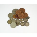 A collection of British and Foreign silver, cupro-nickel, copper and bronze coinage,