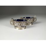 A pair of silver salts, Sydney & Co, Birmingham 1911,