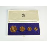 Commonwealth of the Bahama Islands four coin set, dated 1971, comprising; 100 dollars, 50 dollars,