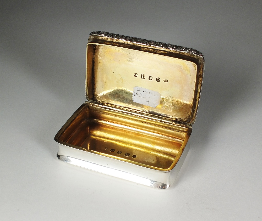 A George IV Scottish silver snuff box, Richard Haxton, Edinburgh 1822,