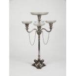 An Adams style silver plated epergne,