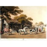 Sam Howitt after Captain T Williamson, A set of four hunting scenes from the Indian sub continent,