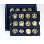 A collection of twenty-four proof sterling silver coins, 'European Football Championship 96',