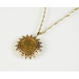 A 1982 1/10 Krugerrand pendant,