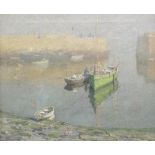 Terrick John Williams (1860-1936) RA, Sun and mist, Polperro, signed lower left,