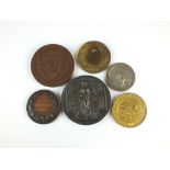 A group of six assorted award medals, comprising; Victoria,