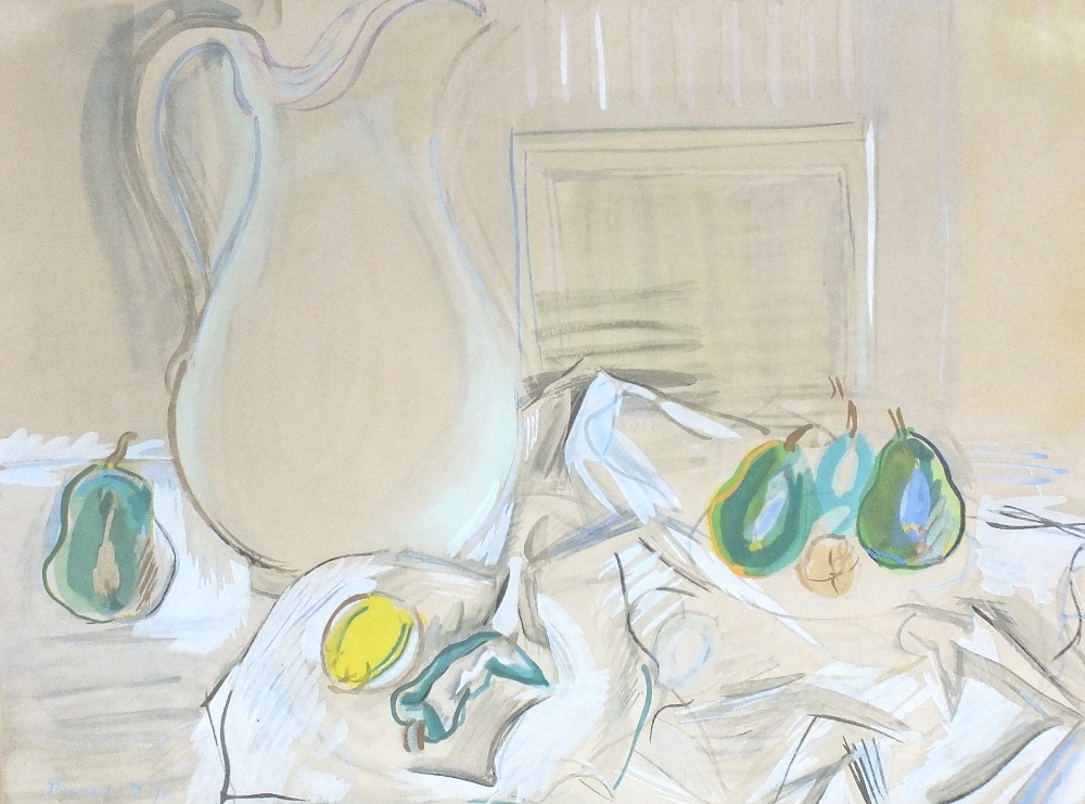 Raoul Dufy (1877-1953), Fruits et Carafe, signed lower left, - Image 5 of 8