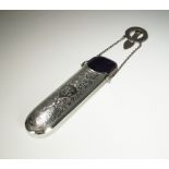 A silver mounted spectacles case, Henry Williamson Ltd, Birmingham 1912,