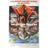 James Bond film poster, The Spy who loved me, United Artists, copyright 1977 Danjaq SA, 99 x 69cm,