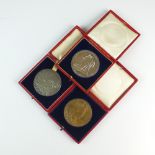 Three commemorative medals,