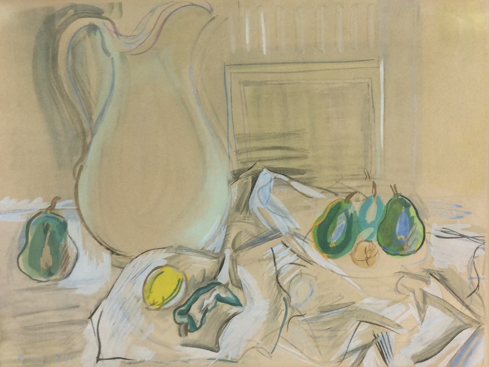 Raoul Dufy (1877-1953), Fruits et Carafe, signed lower left,