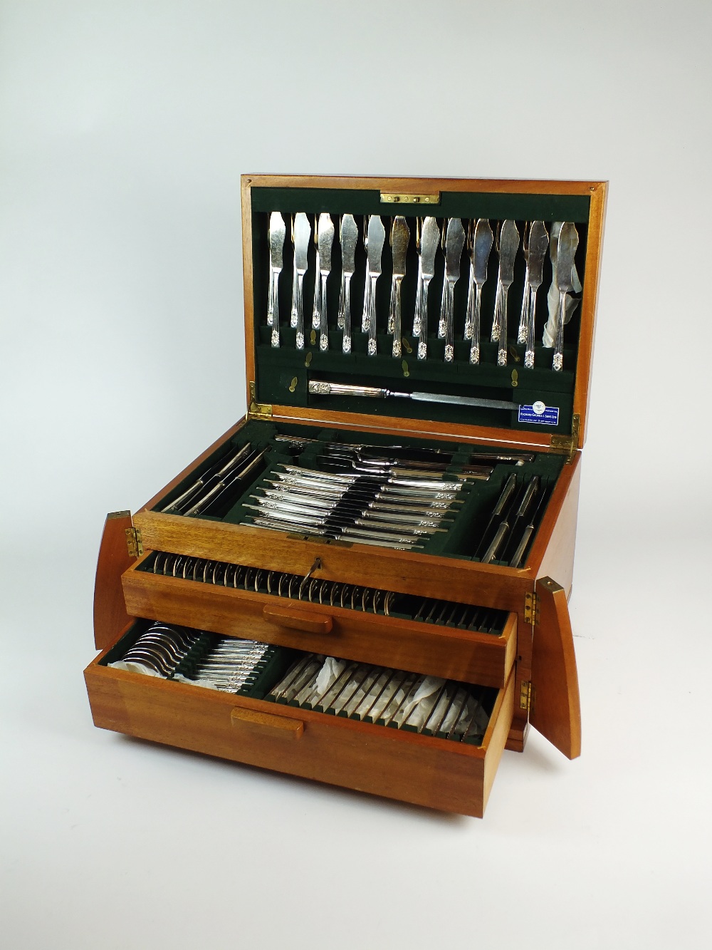 A comprehensive canteen of silver plated cutlery, Richard Groves & Sons Ltd, Sheffield,