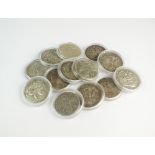 A collection of twelve British crowns, dated 1820, 1889, 1890, 1891, 1892 x 2, 1893,