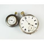 A Gentleman's silver cased open face pocket watch,