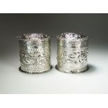 A pair of Victorian silver boxes, J.