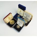 A collection of ten assorted silver and cupro-nickel British and Commonwealth coins,