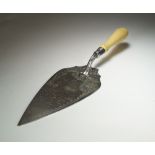 A Victorian silver presentation trowel, William Hutton & Sons, London 1876,