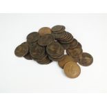 A large collection of British and Foreign silver, cupro-nickel, copper and bronze coinage,