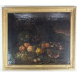 Circle of Bartolomeo Castelli the Younger, Still life with fruit and figs, oil on canvas,