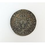 France, a Louis XVI silver Ecu, dated 1790,