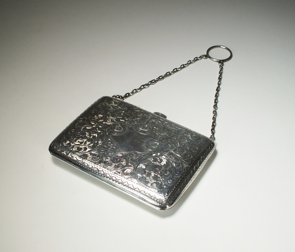 An Edwardian silver mounted aide memoir, Samuel M Levi, Birmingham 1909,