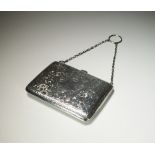 An Edwardian silver mounted aide memoir, Samuel M Levi, Birmingham 1909,