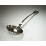 A William IV silver Fiddle pattern soup ladle, Joseph & Albert Savory, London 1833,