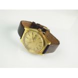 A Gentleman's gold plated Omega Geneve Automatic wristwatch,