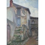 Alphonse Cellier (1875-1936), Maison Vigeronne, signed lower right, oil on board,