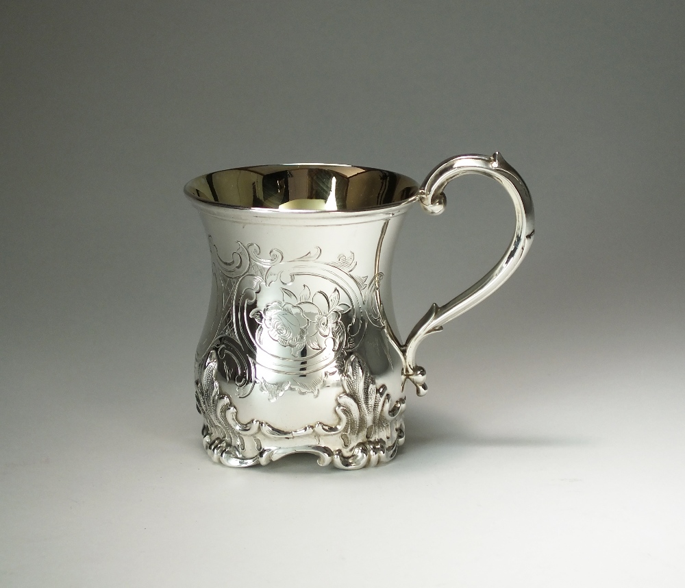 A Victorian silver Christening mug, George John Richards, London 1852,