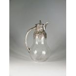 A silver mounted claret jug