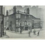 L S Lowry, Great Ancoats Street, signed print