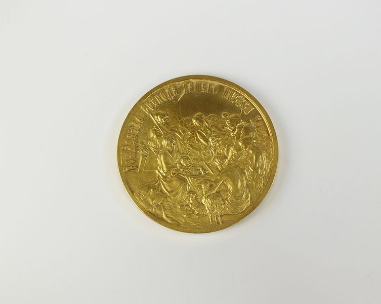 A silver gilt medallion - Image 2 of 2