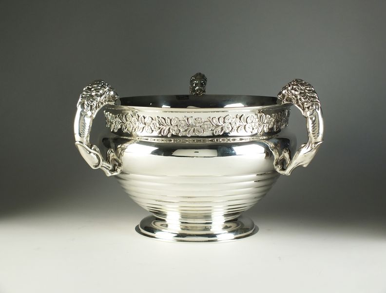 A Victorian punch bowl