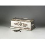 A silver mounted casket