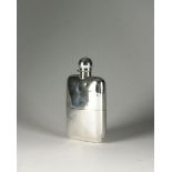 A Victorian silver hip flask