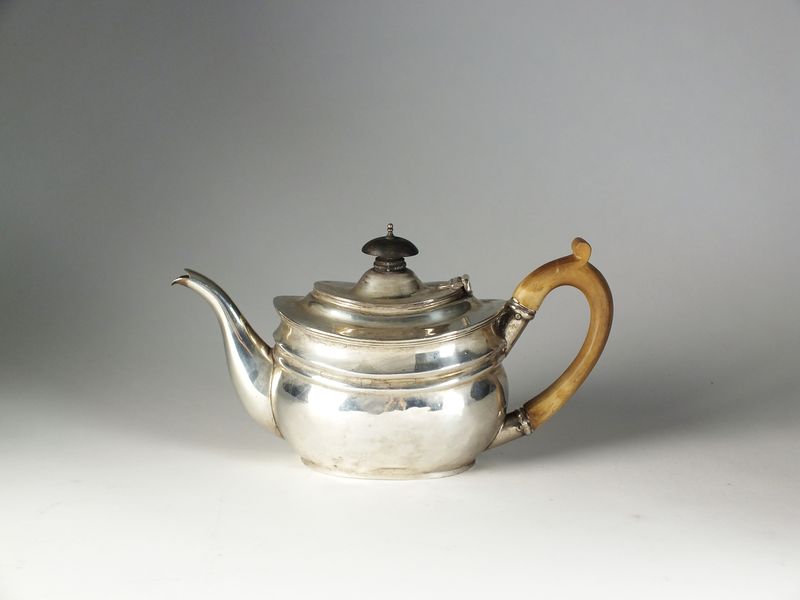 A bachelors silver teapot