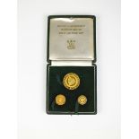 The first gold coinage of The Isle of Man