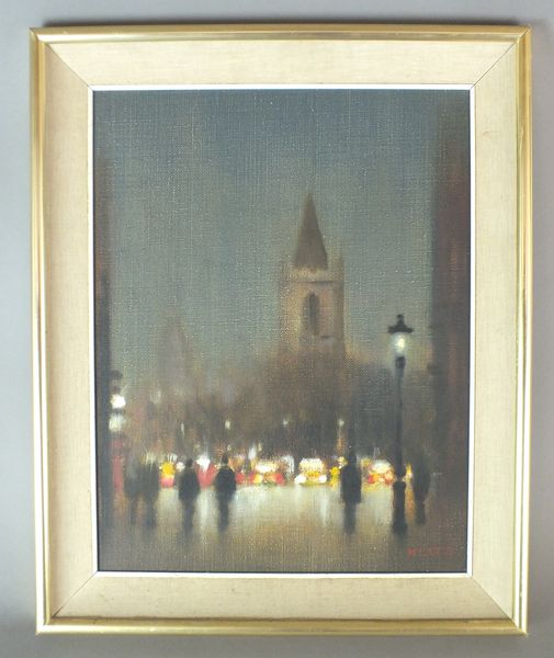 Anthony Klitz 'Evening at Christchurch', oil on canvas - Image 2 of 3