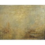 Manner of Joseph Mallord William Turner, marine landscape, oil on canvas