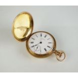 A Waltham 'life saver' full hunter pocket watch