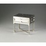 A silver mounted jewellery box