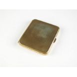 A 9ct gold cigarette case