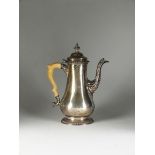 A George III silver coffee pot