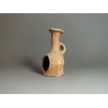 Romano-Egyptian, ceramic lamp holder; 1st - 4th century AD; a jug shaped lamp holder with dummy