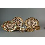 A collection of Royal Crown Derby imari, late 19th/early 20th century, pattern 8706, a pair of